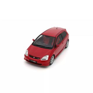 HONDA CIVIC TYPE R EP3 MILANO RED 2005 OttO mobile 1:18 Resinemodell (Türen, Motorhaube... nicht zu öffnen!)